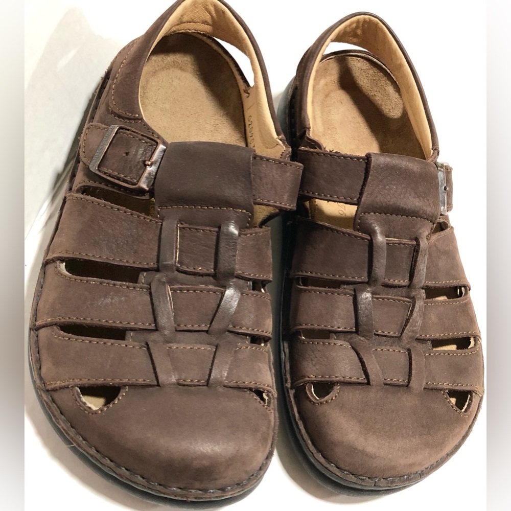 Birkenstock Madeira Dark Brown Leather Sandals - Picture 3 of 9